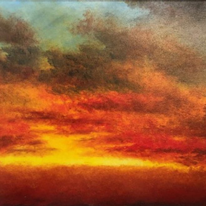 FIERY SUNSET (Barbara Harlow)