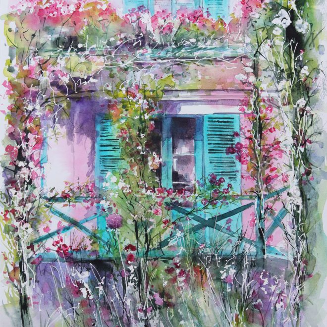 Pink Walls, Green Shutters (Chris Lockwood)