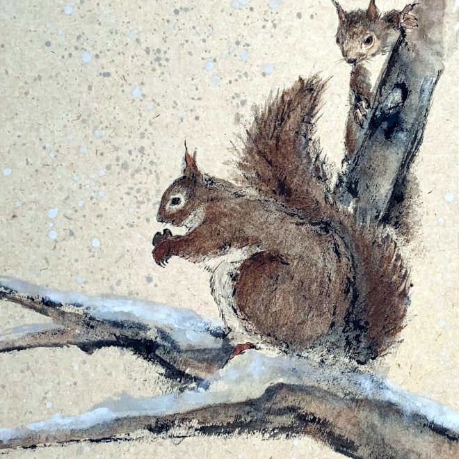 Two Squirrels (Ann Massing)