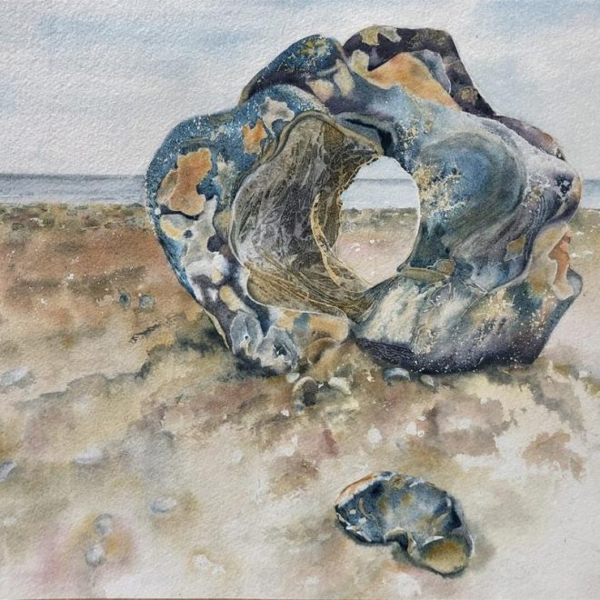 Large Pebble on Cromer Beach (Mel Collins)