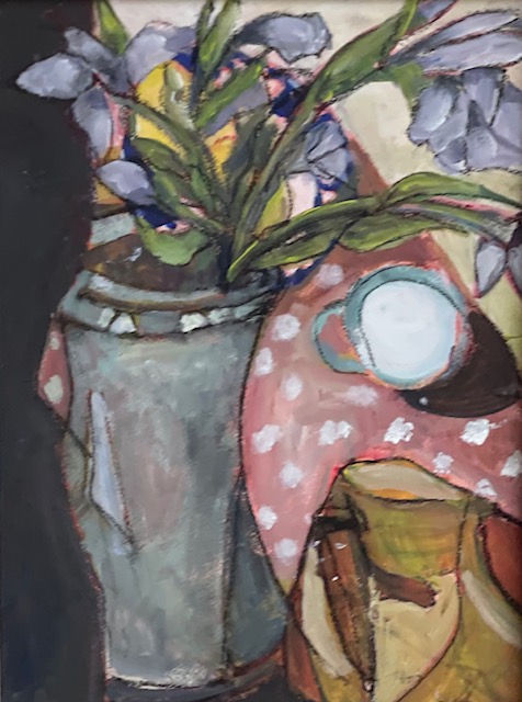 Irises in Tarragon’s Vase (Stephanie Hemming)