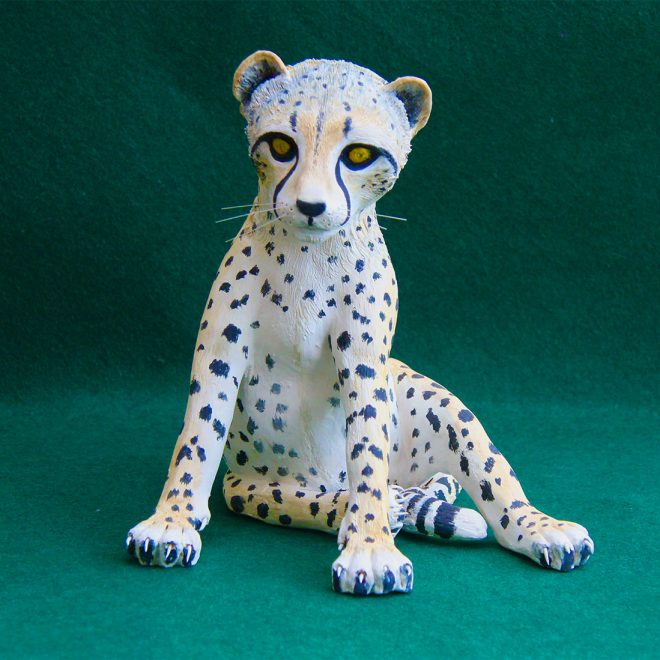 Cheetah Cub - Ceramic (Janice R Anderson)
