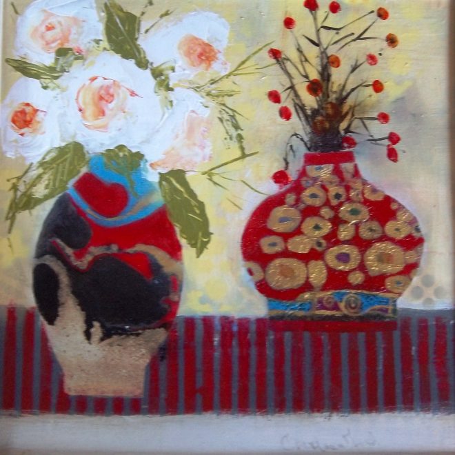 Two Red Vases (carol mountford)