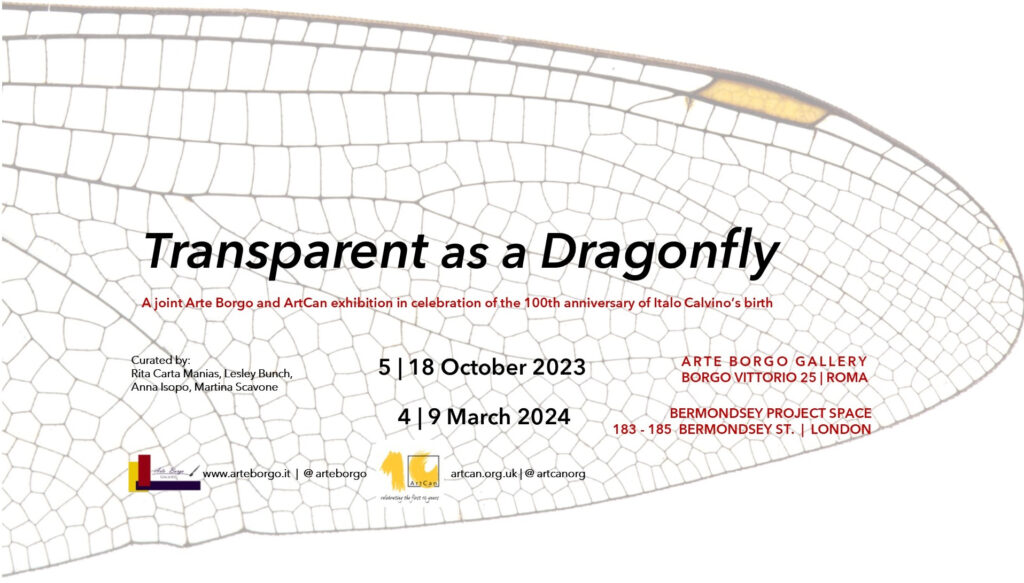 Poster image featuring dragonfly wing