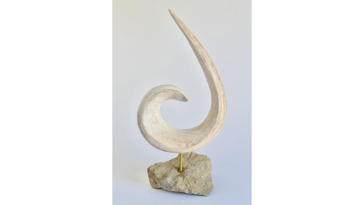 Abstract curved sculpture