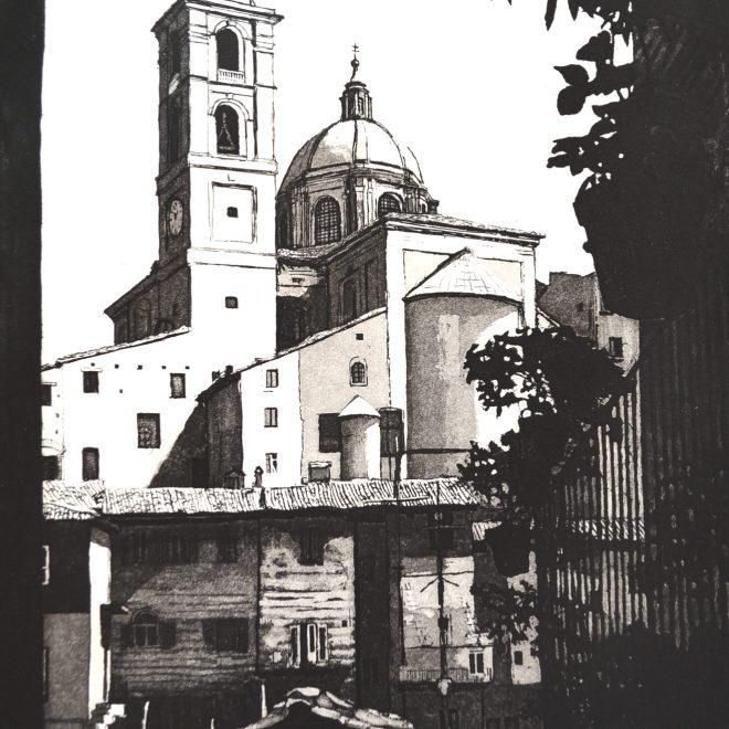 Urbino (John Preston) etching and aquatint