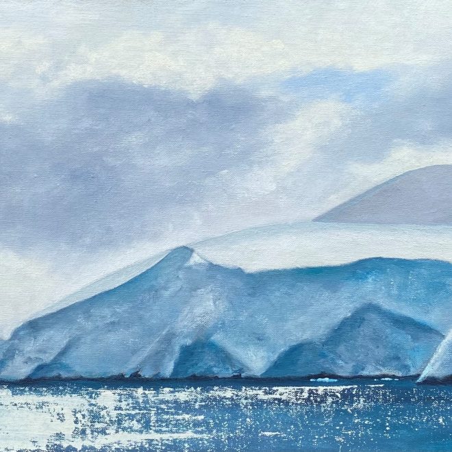 Antarctic light: Ice cliffs and Reptile Ridge (Paul Rodhouse)