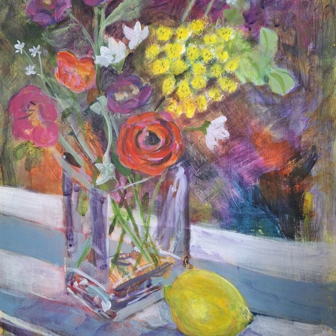 Ranunculus and Lemon (Angela Cookney)