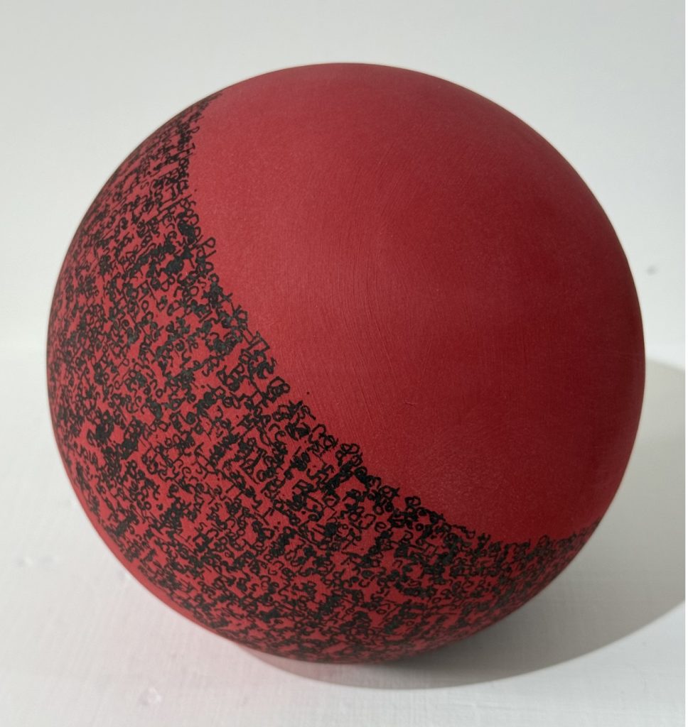 Crossed Letter Sculpture V. 'There is no Planet B' (Sue Law)