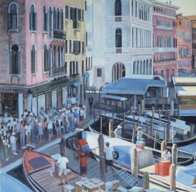 September Morning By The Rialto Bridge Venice I (David Harrison)