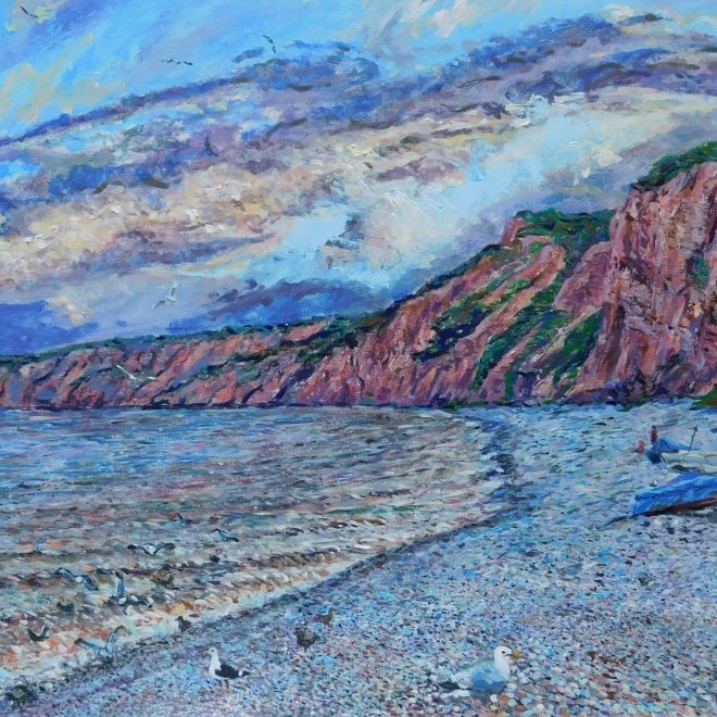 Budleigh Salterton Beach at Evening (Emily Fowke)