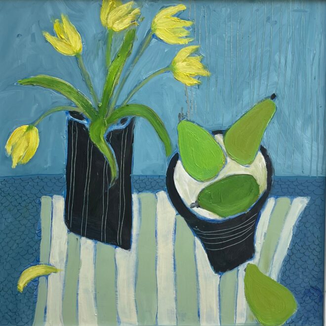 Yellow Tulips With Pears (Stephanie Hemming)