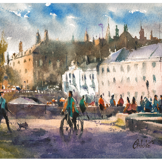 Cambridge riverside in summer-Sameer Tulaskar