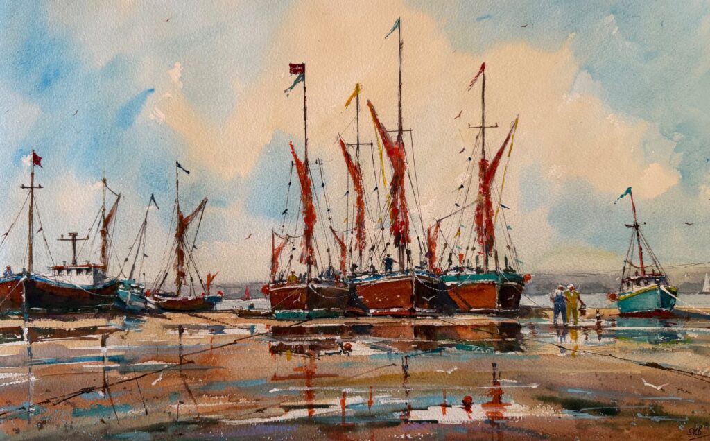 Barges At Pin Mill (Surinder Beerh)