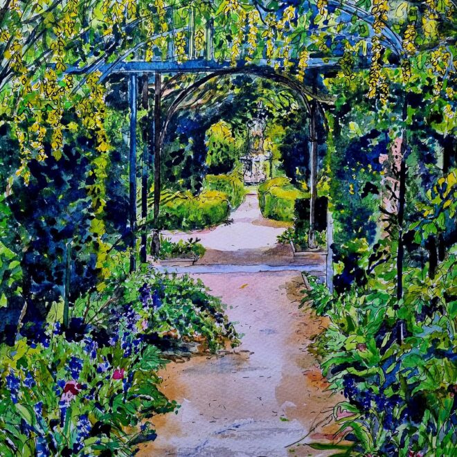 Through The Laburnum Walk (Liz Dixon)